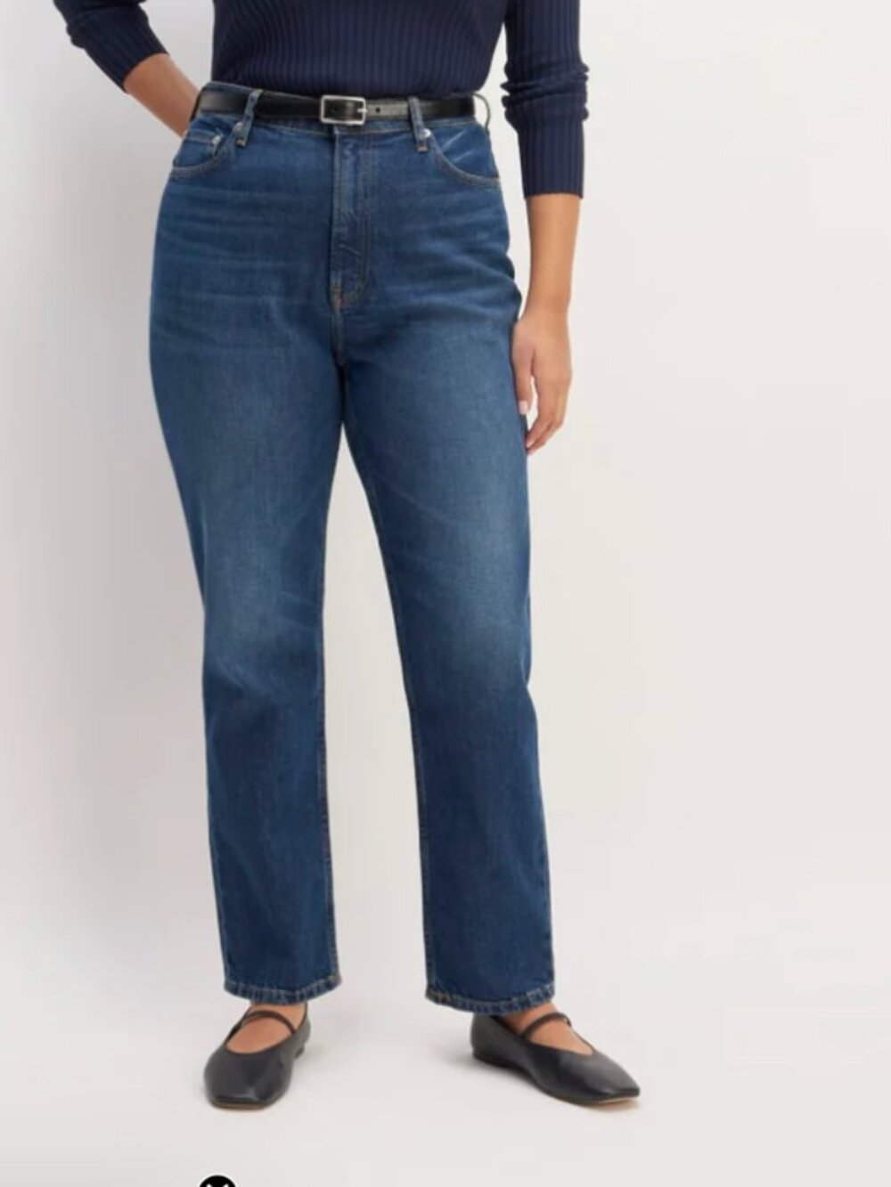 Everlane the curvy cheeky jean Dark Blue Denim Jeans 27 short